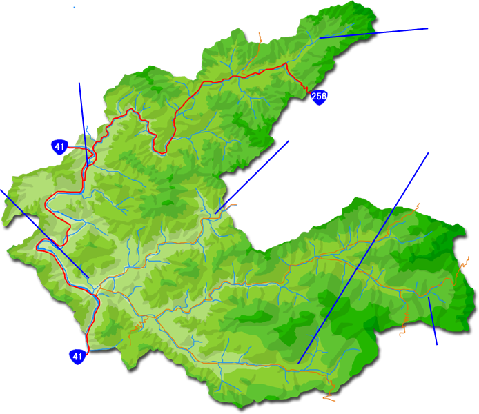 白川町地図